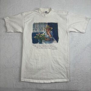 VTG Peggy Warren 1995 Very Much A Woman's‎ Book White Shirt Men's Medium